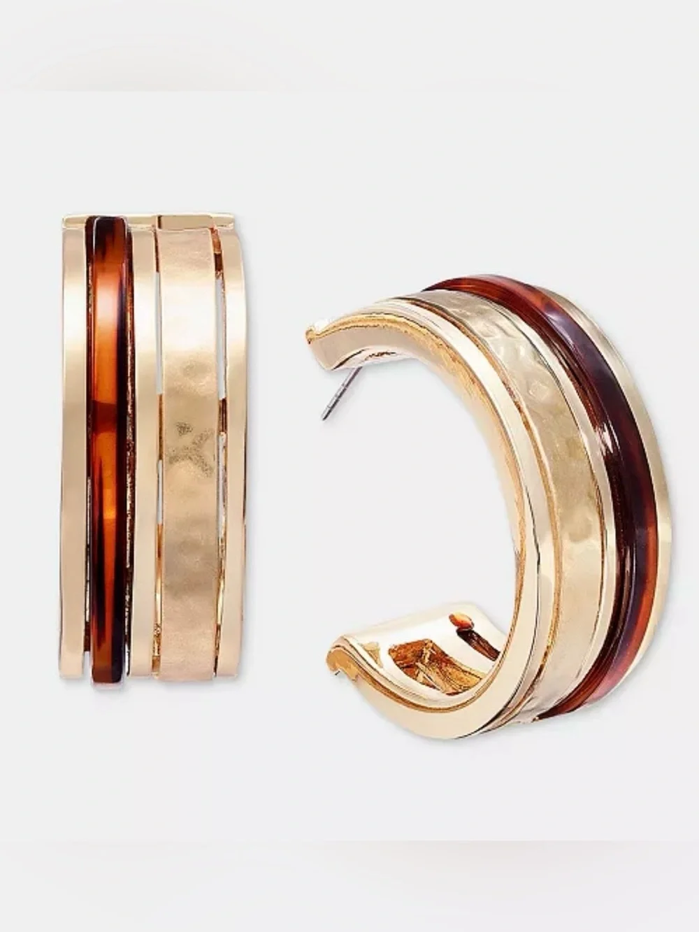 Style & Co Inlay Hoop Earrings